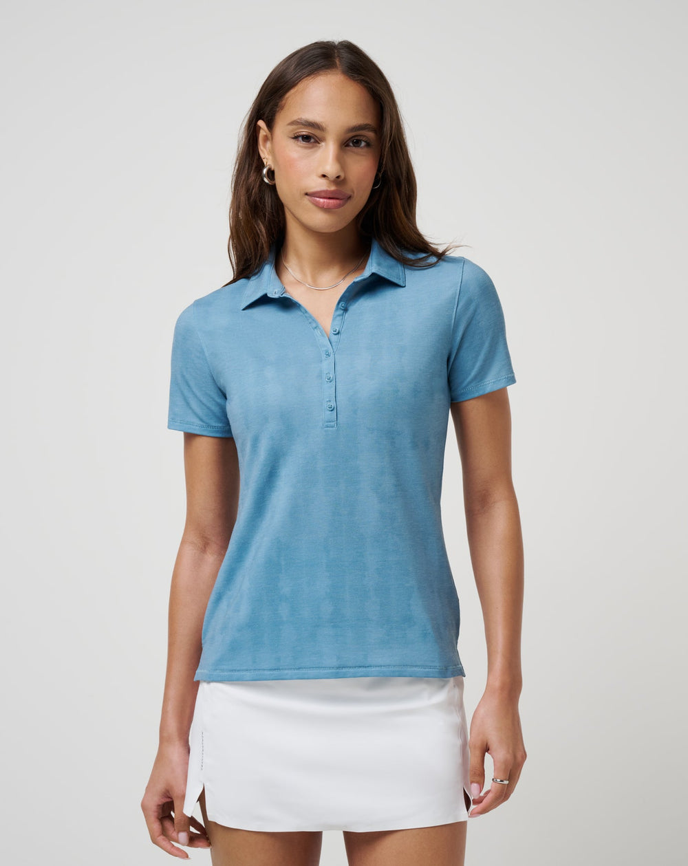 Featherweight Active Printed Polo Golf/Smoke Blue Multi