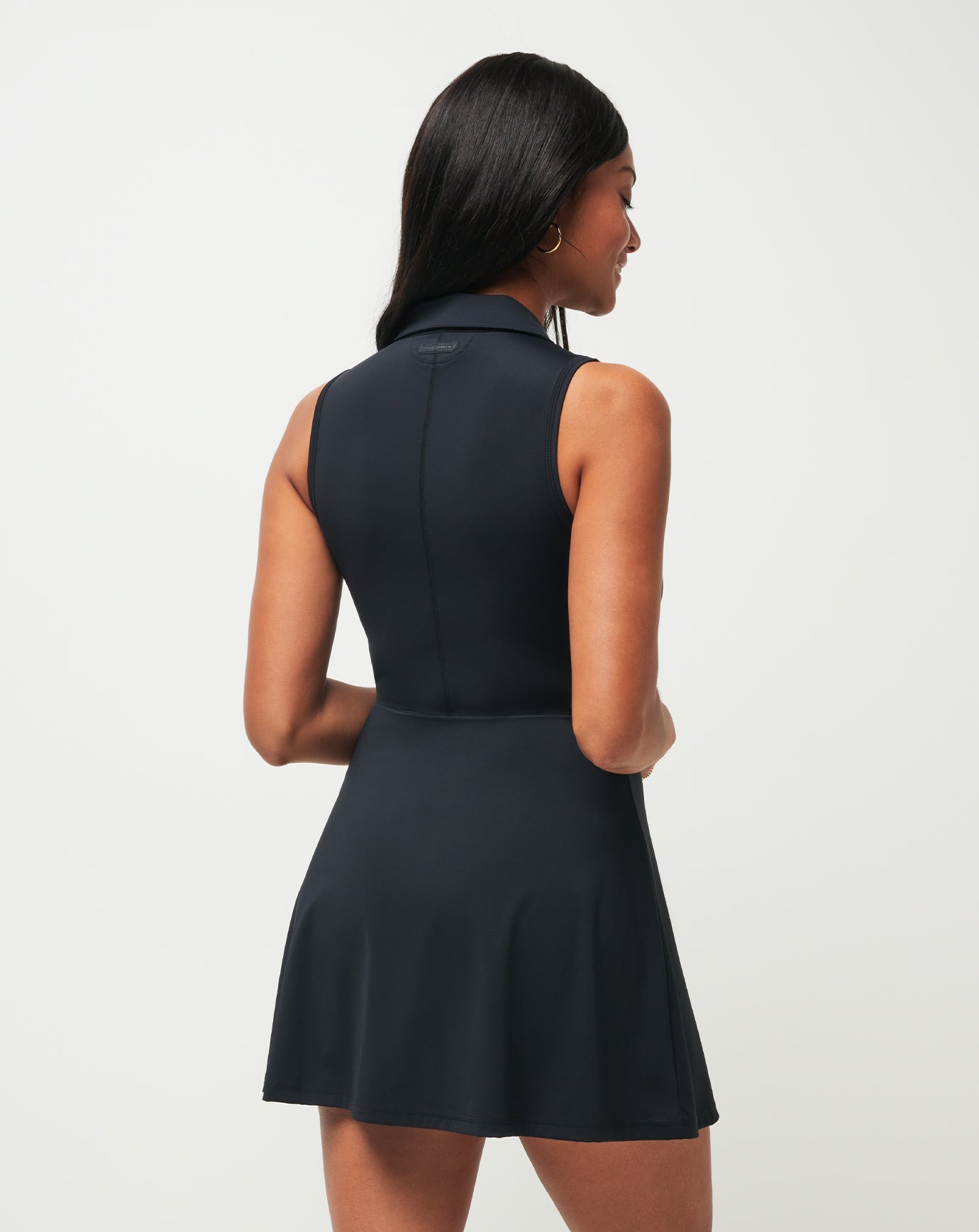 Moveknit Sleeveless Polo Dress Golf/Black
