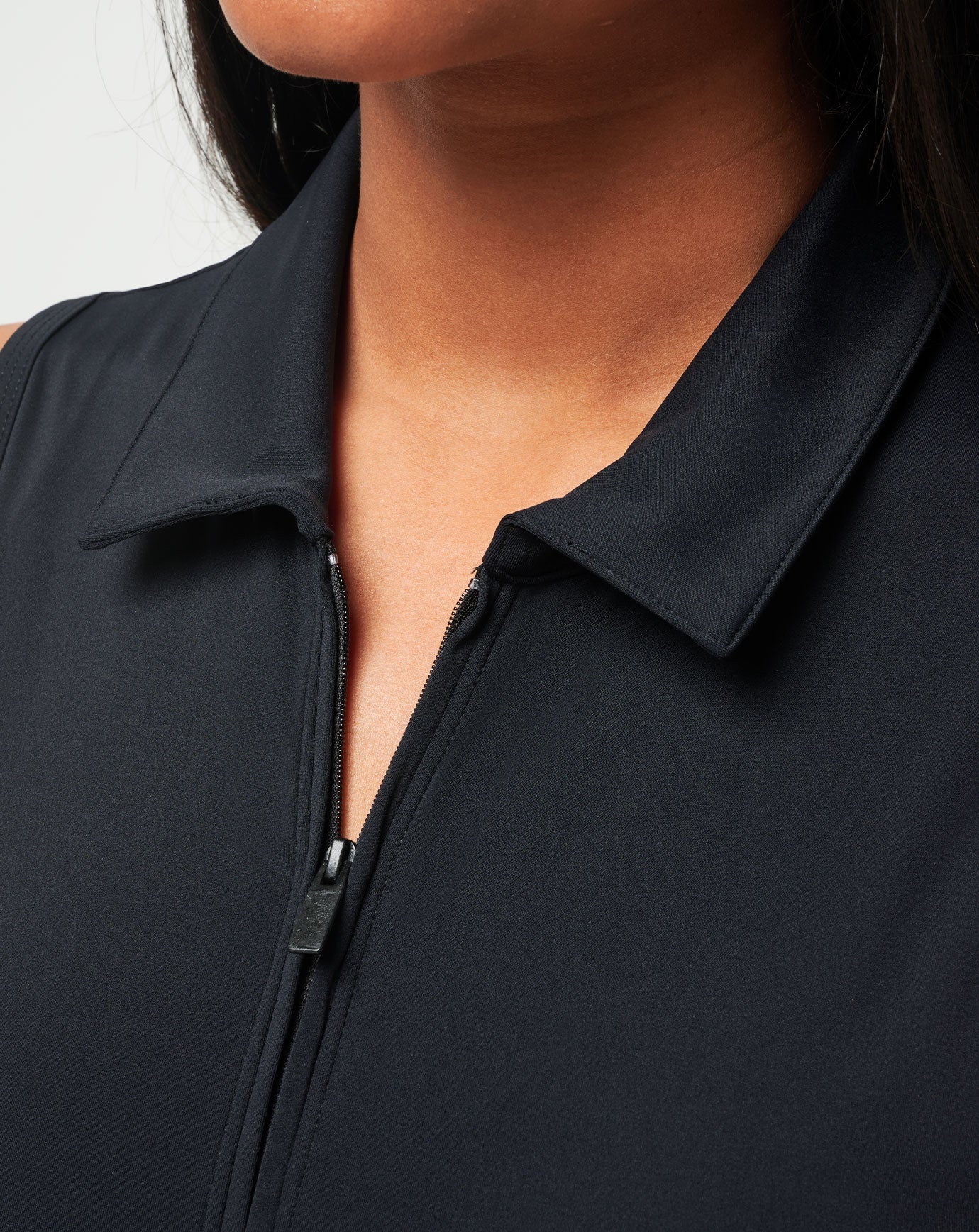 Moveknit Sleeveless Polo Dress Golf/Black