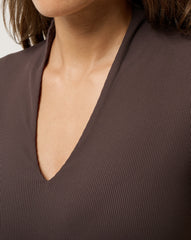 Limitless Moveknit Short Sleeve Top Golf/Coffee Grounds