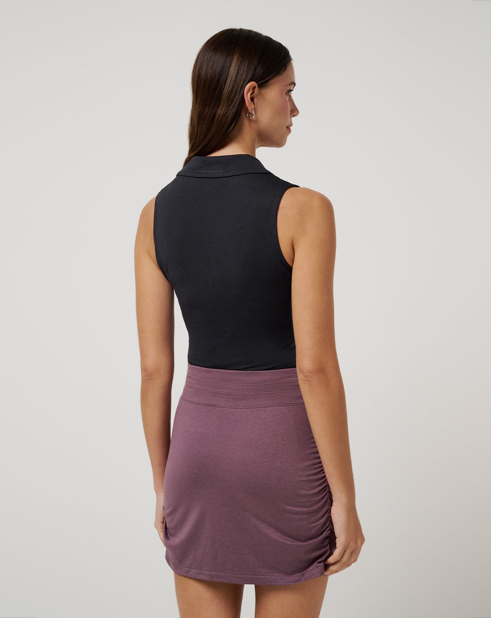 Skyline Polo Bodysuit Golf/Heather Black