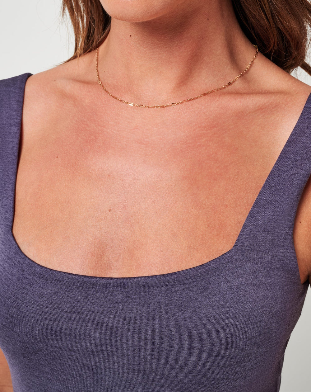 Skyline Tank Bodysuit Golf/Heather Graystone