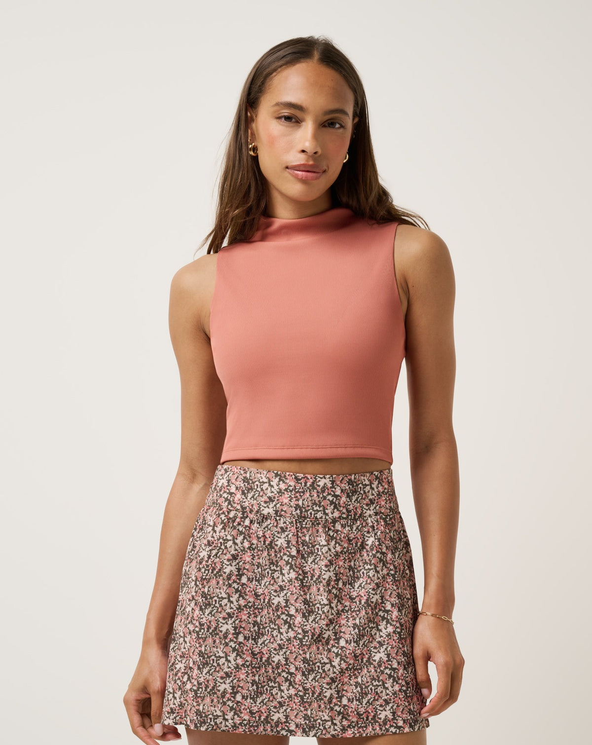 Limitless Moveknit Sleeveless Top Golf/Brick Dust