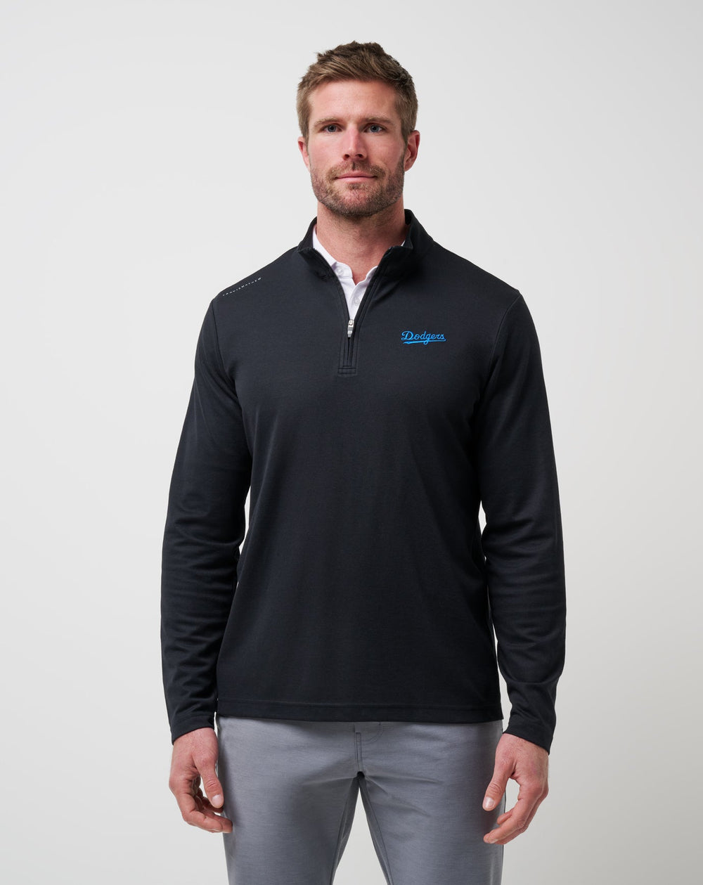Los Angeles Dodgers Time To Tailgate Quarter Zip Game Day|New/Black