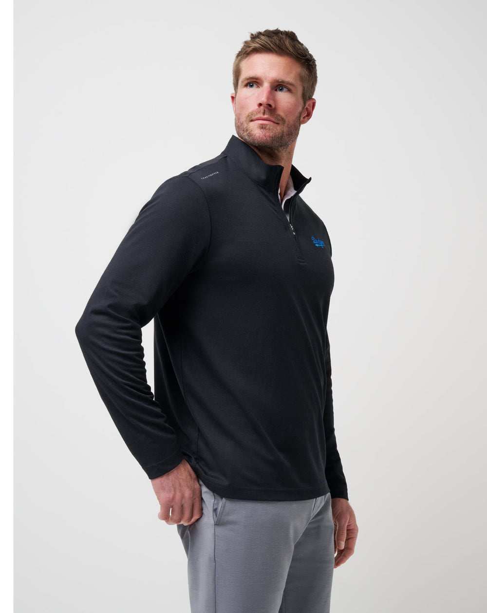 Los Angeles Dodgers Time To Tailgate Quarter Zip Game Day|New/Black