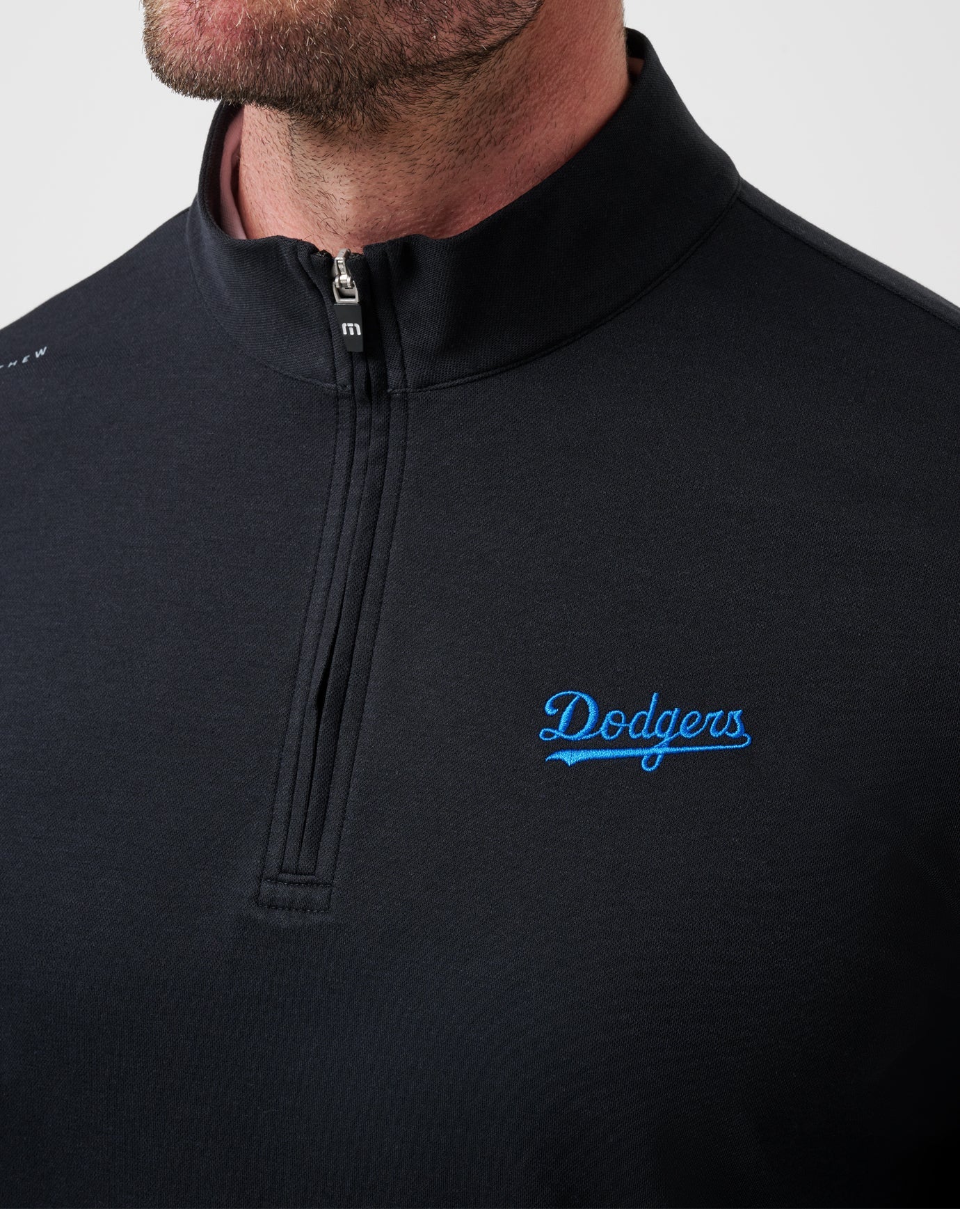 Los Angeles Dodgers Time To Tailgate Quarter Zip Game Day|New/Black