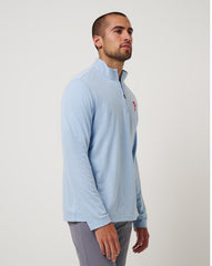 Philadelphia Phillies Time To Tailgate Quarter Zip Game Day|New/Heather Blue