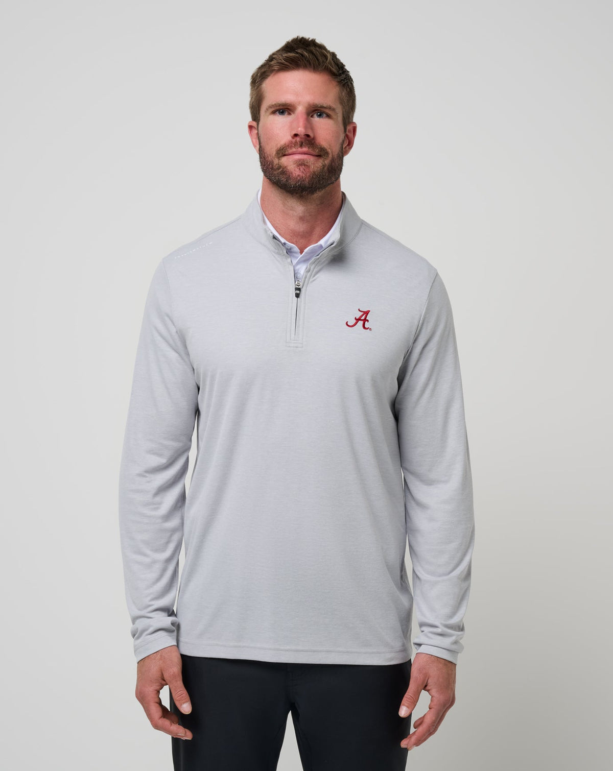 Alabama Time To Tailgate Quarter Zip Game Day|New/Heather Grey