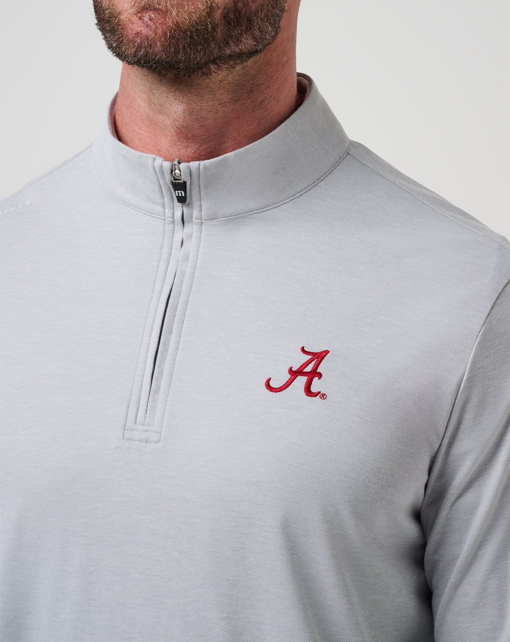 Alabama Time To Tailgate Quarter Zip Game Day|New/Heather Grey