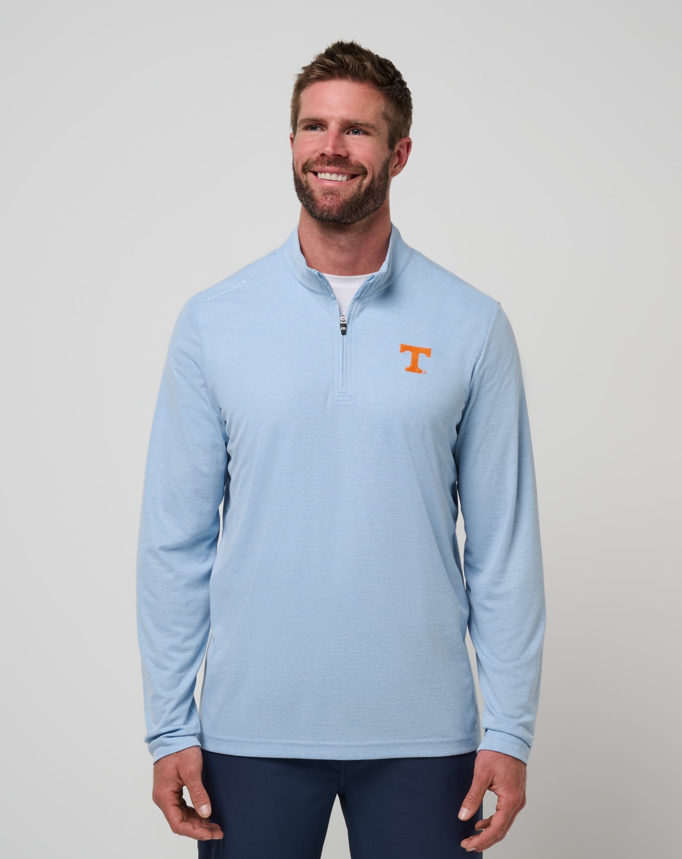 Tennessee Time To Tailgate Quarter Zip Game Day|New/Heather Blue
