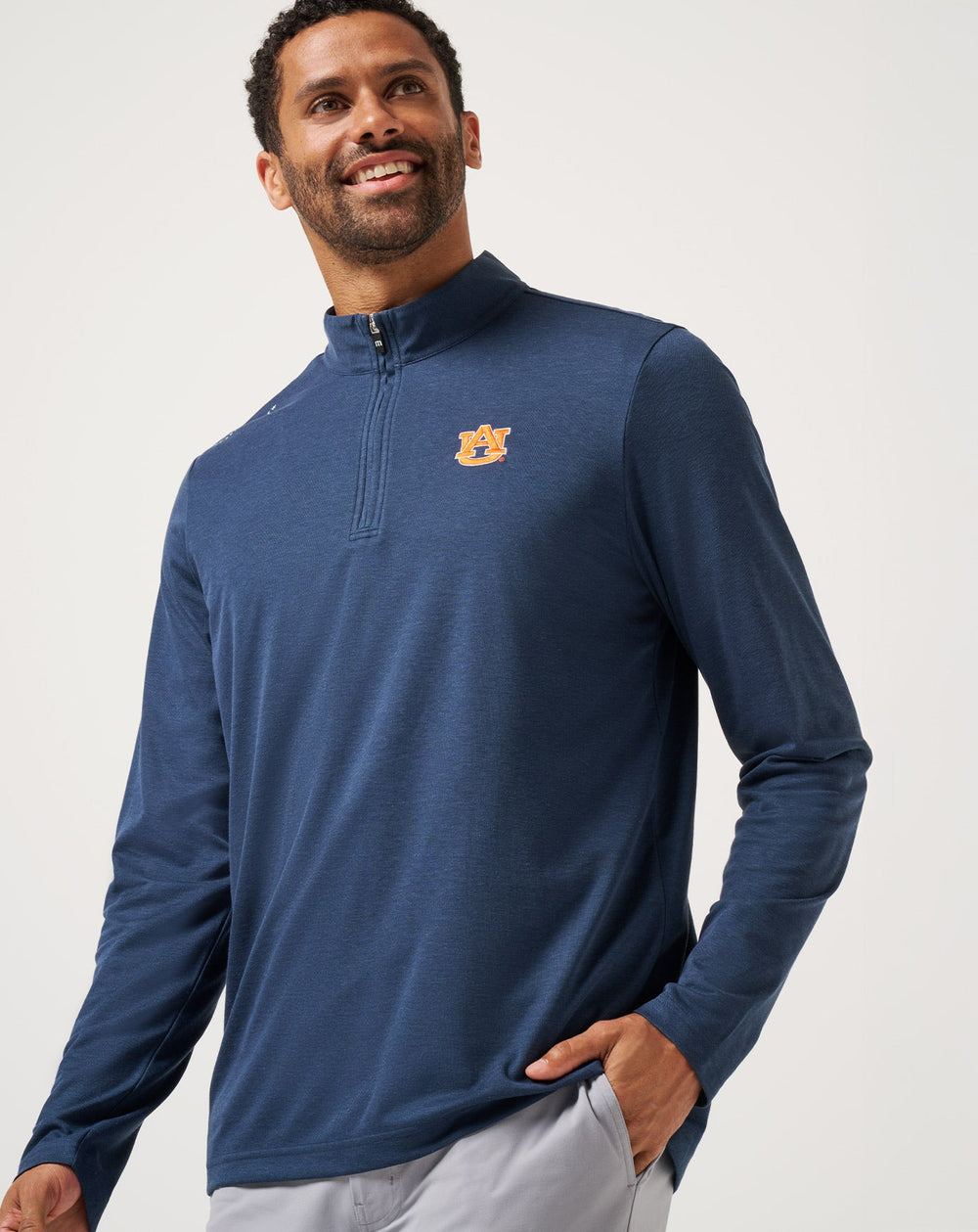 Auburn Time To Tailgate Quarter Zip Game Day|New/Navy