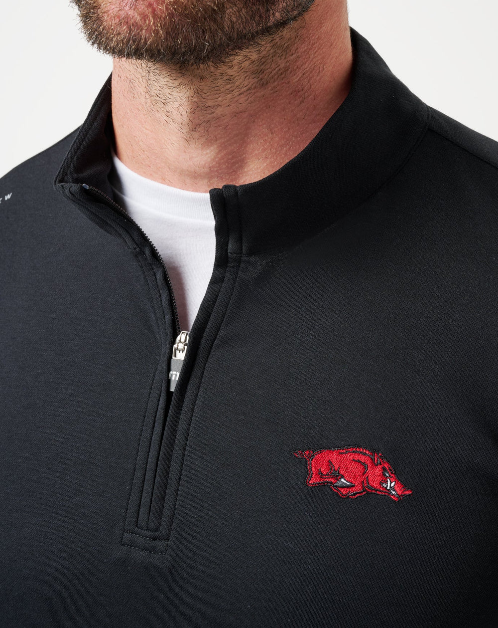 Arkansas Time To Tailgate Quarter Zip Game Day|New/Black