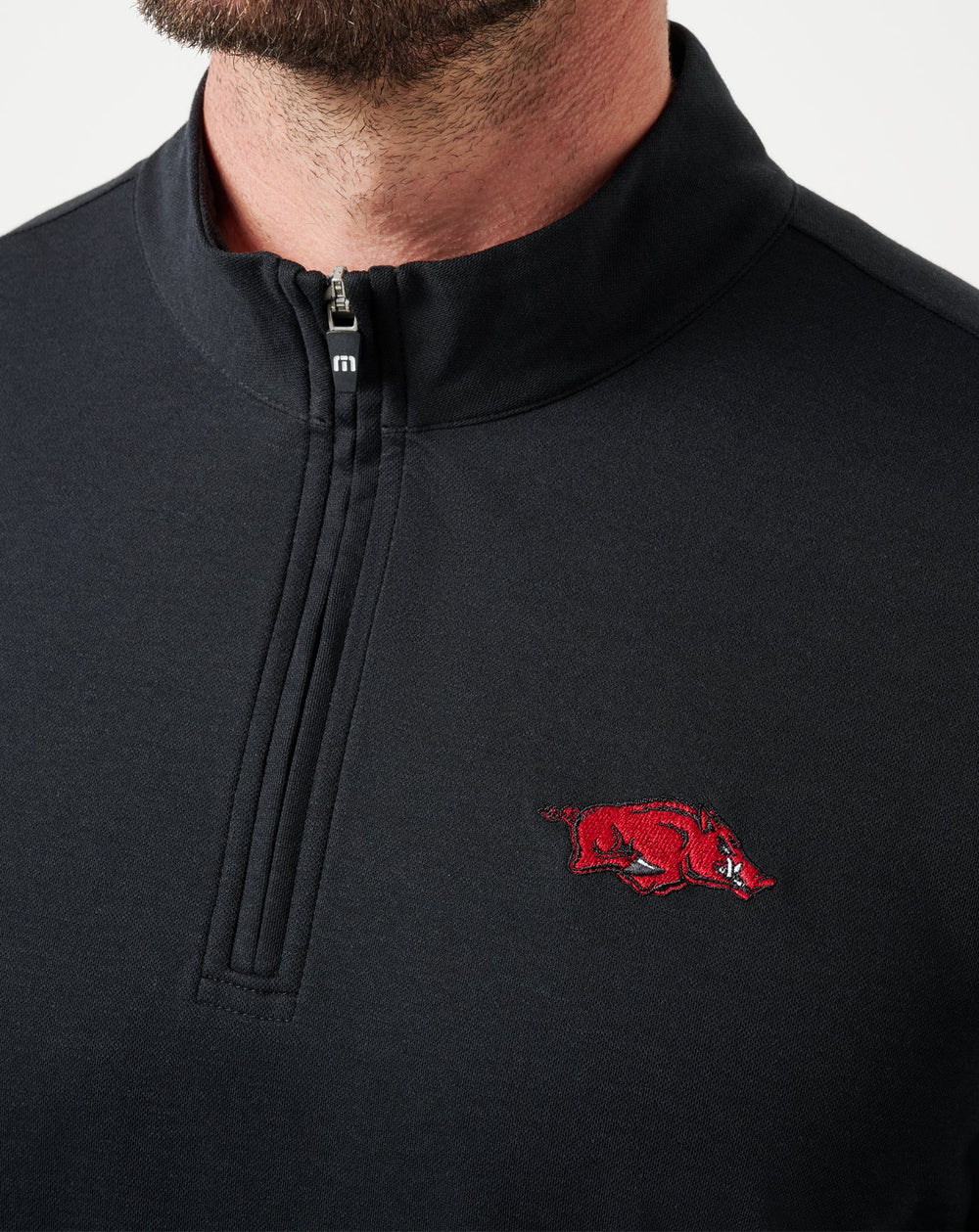 Arkansas Time To Tailgate Quarter Zip Game Day|New/Black