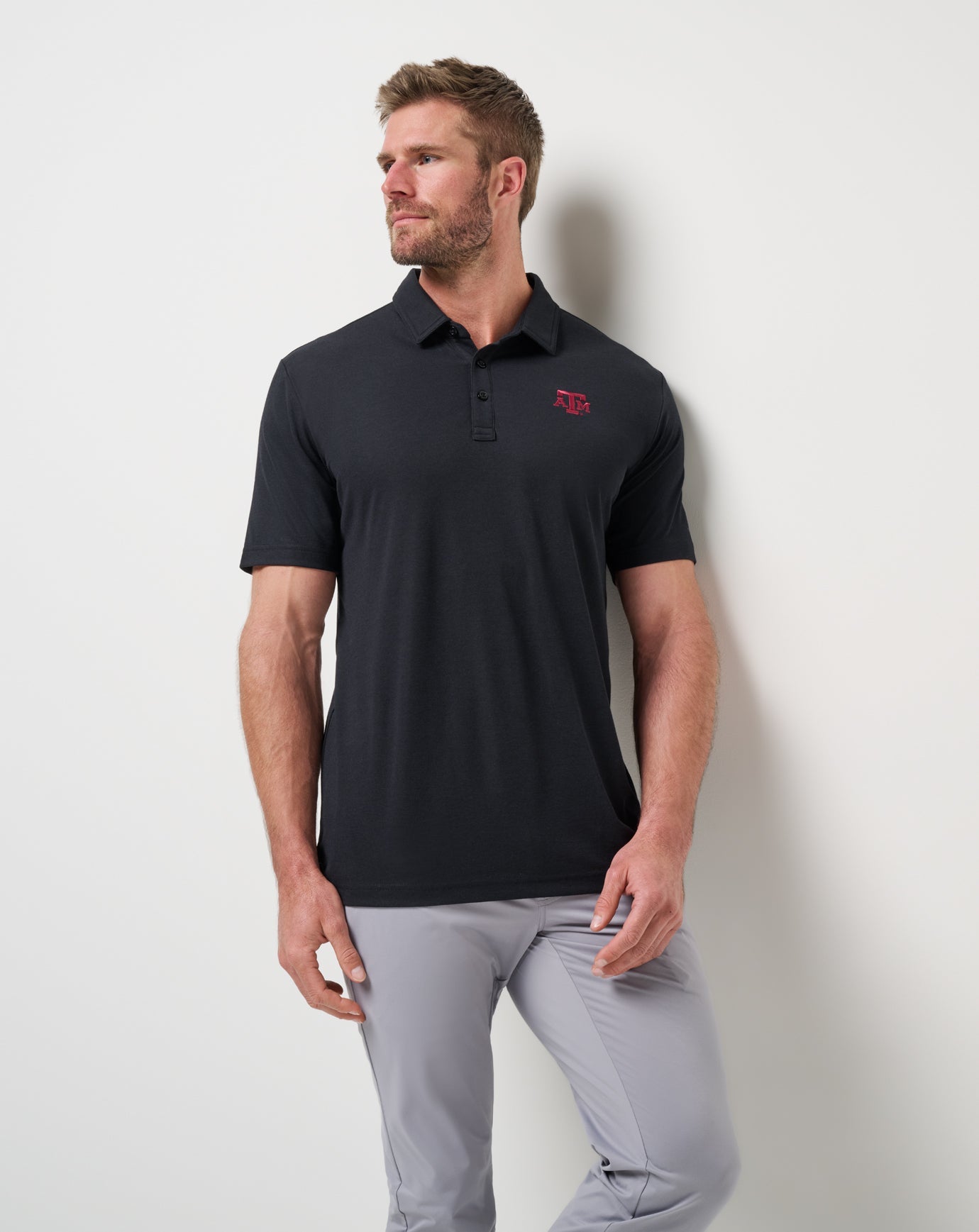Texas A&M School Pride Polo Game Day|New/Black