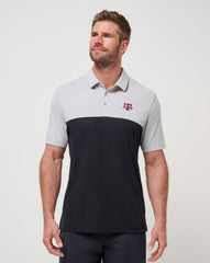 Texas A&M Drop Back Polo Game Day|New/Heather Grey/Black