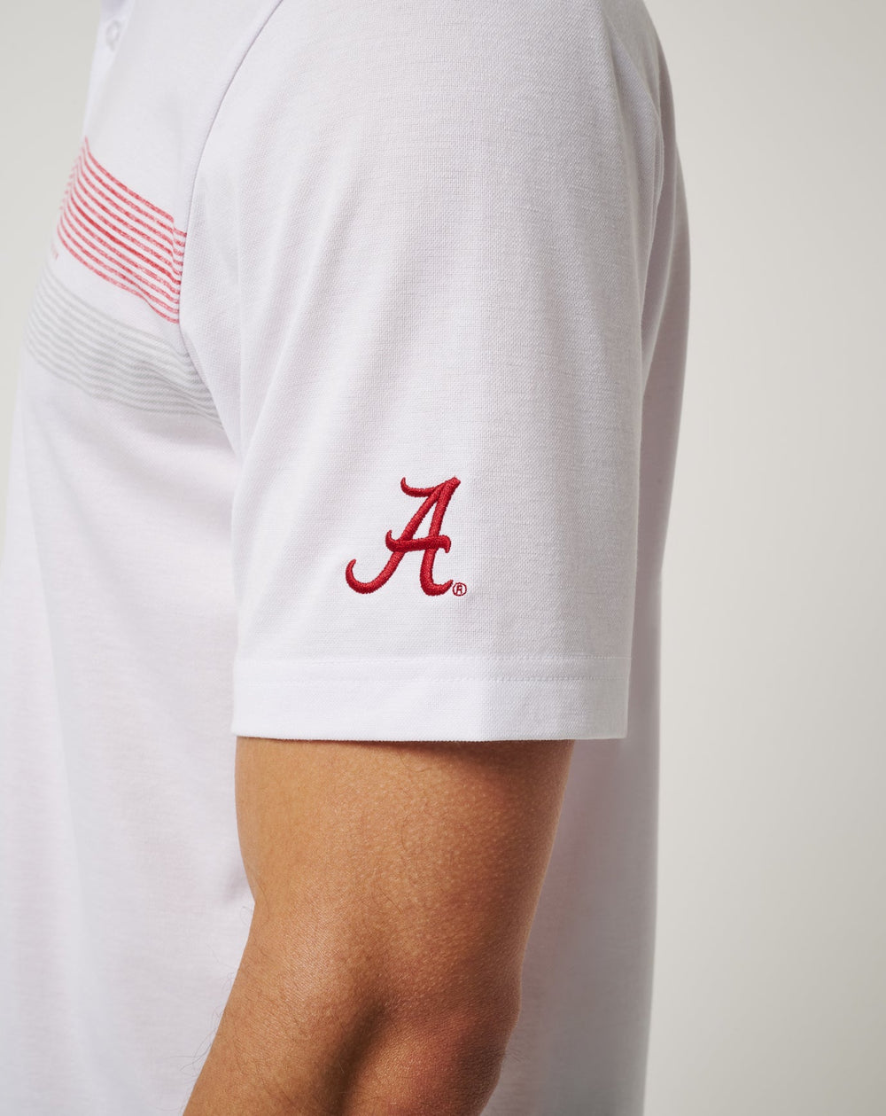 Alabama Top Recruit Polo Game Day|New/White/Crimson