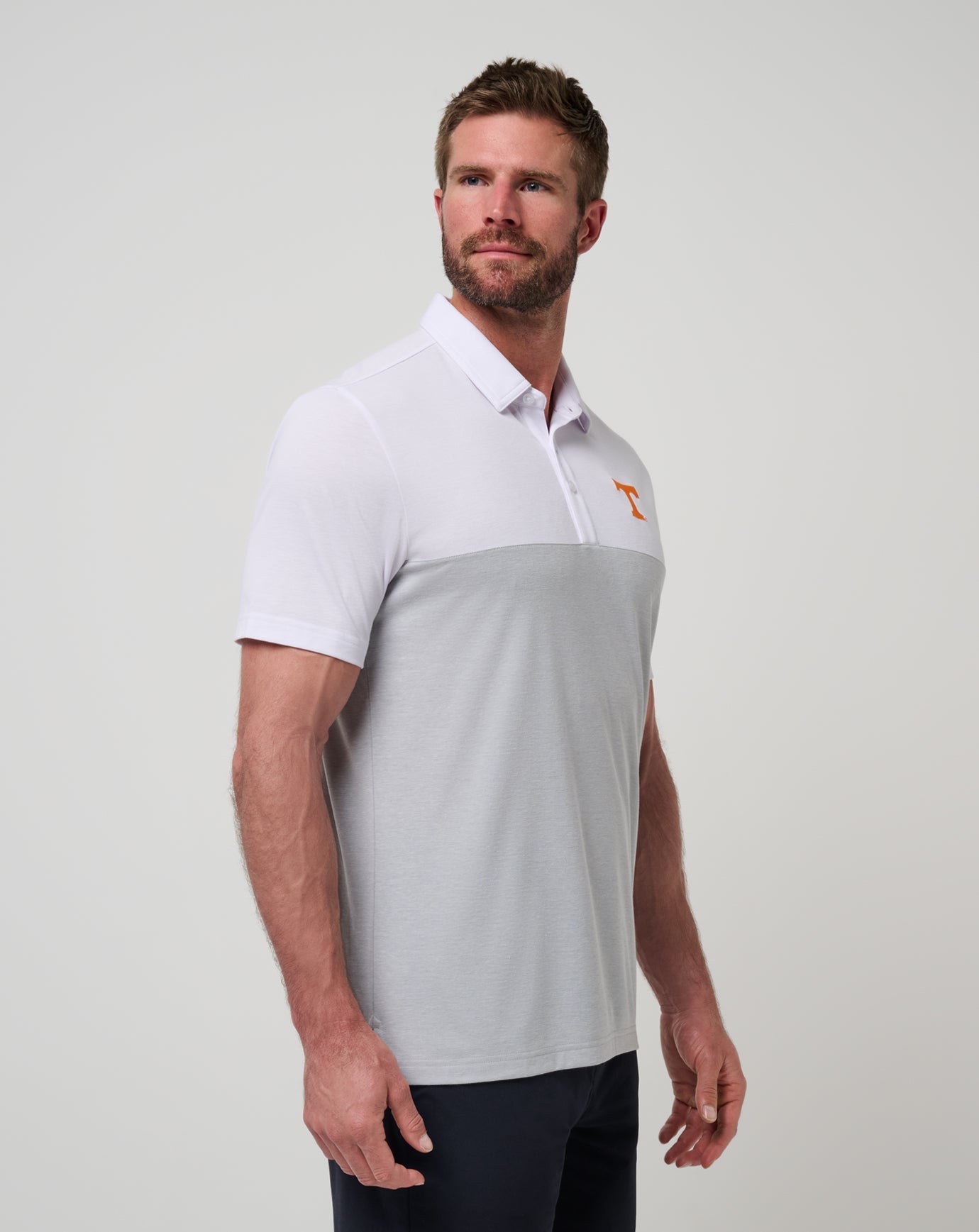 Tennessee Drop Back Polo Game Day|New/White/Heather Grey