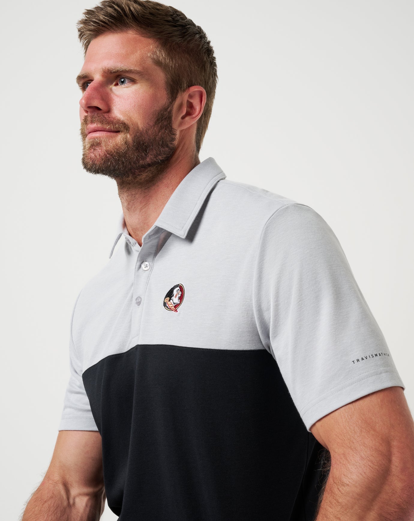 FSU Drop Back Polo Game Day|New/Heather Grey/Black