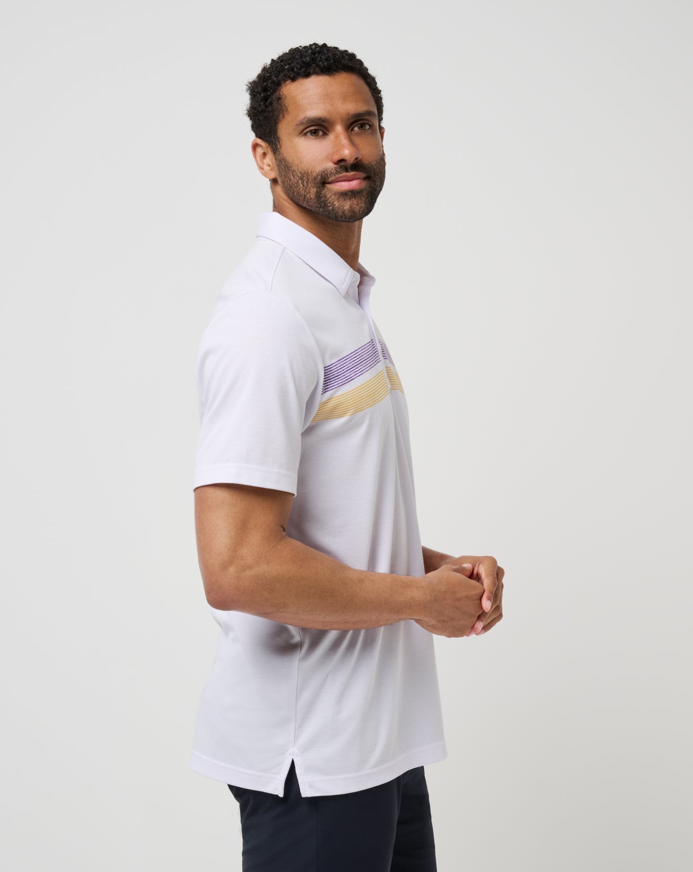 LSU Top Recruit Polo Game Day|New/White/Purple