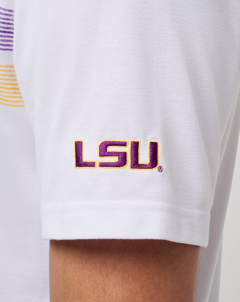 LSU Top Recruit Polo Game Day|New/White/Purple