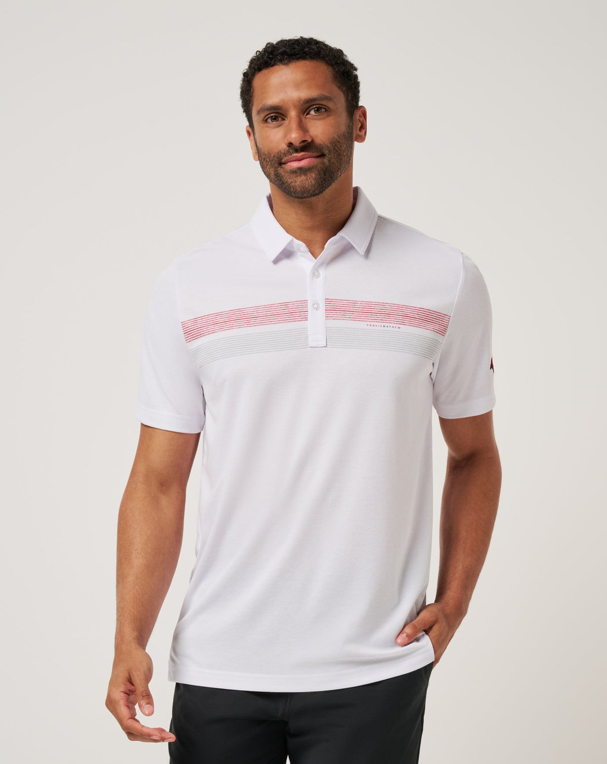 Arkansas Top Recruit Polo Game Day|New/White/Crimson