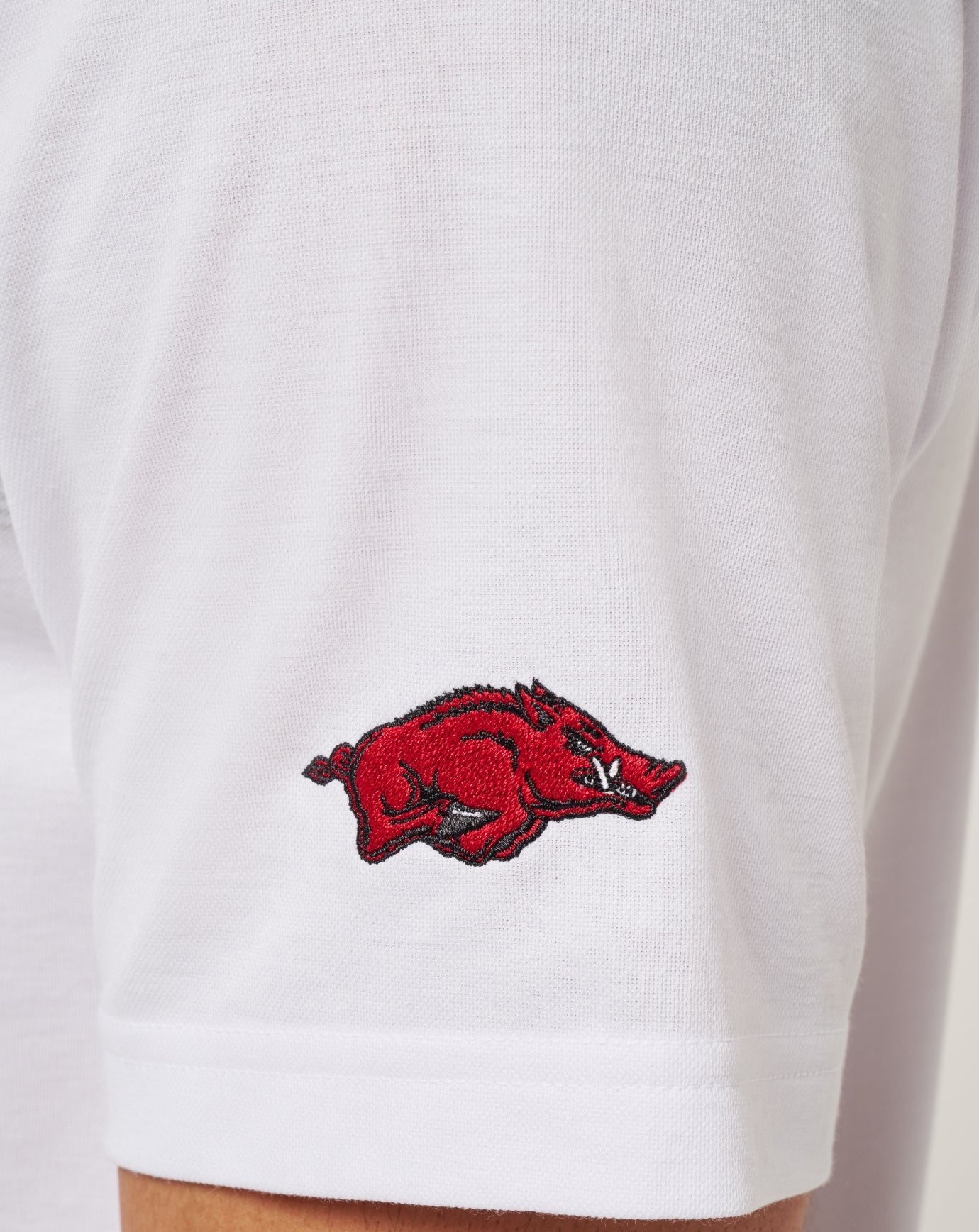 Arkansas Top Recruit Polo Game Day|New/White/Crimson