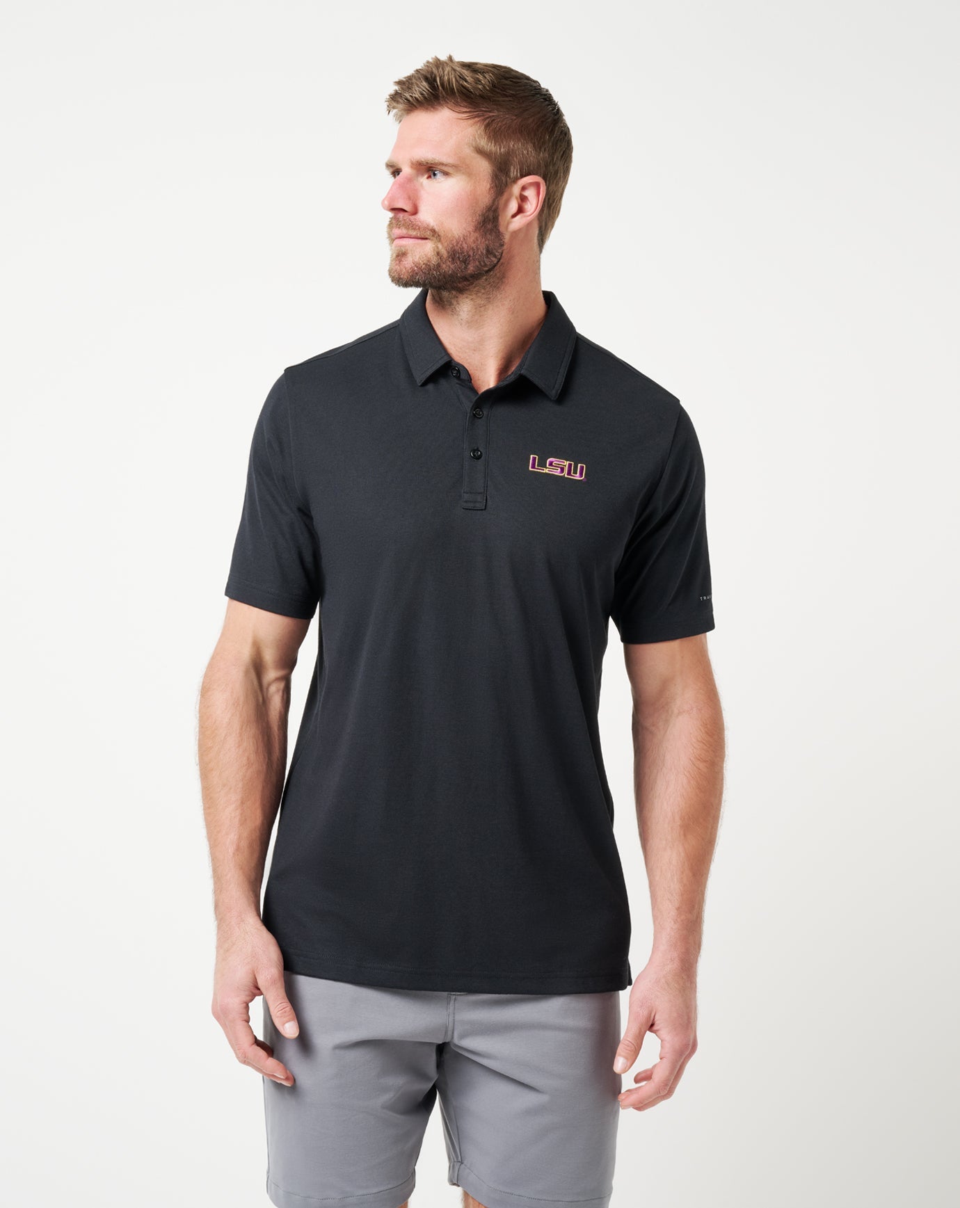LSU School Pride Polo Game Day|New/Black