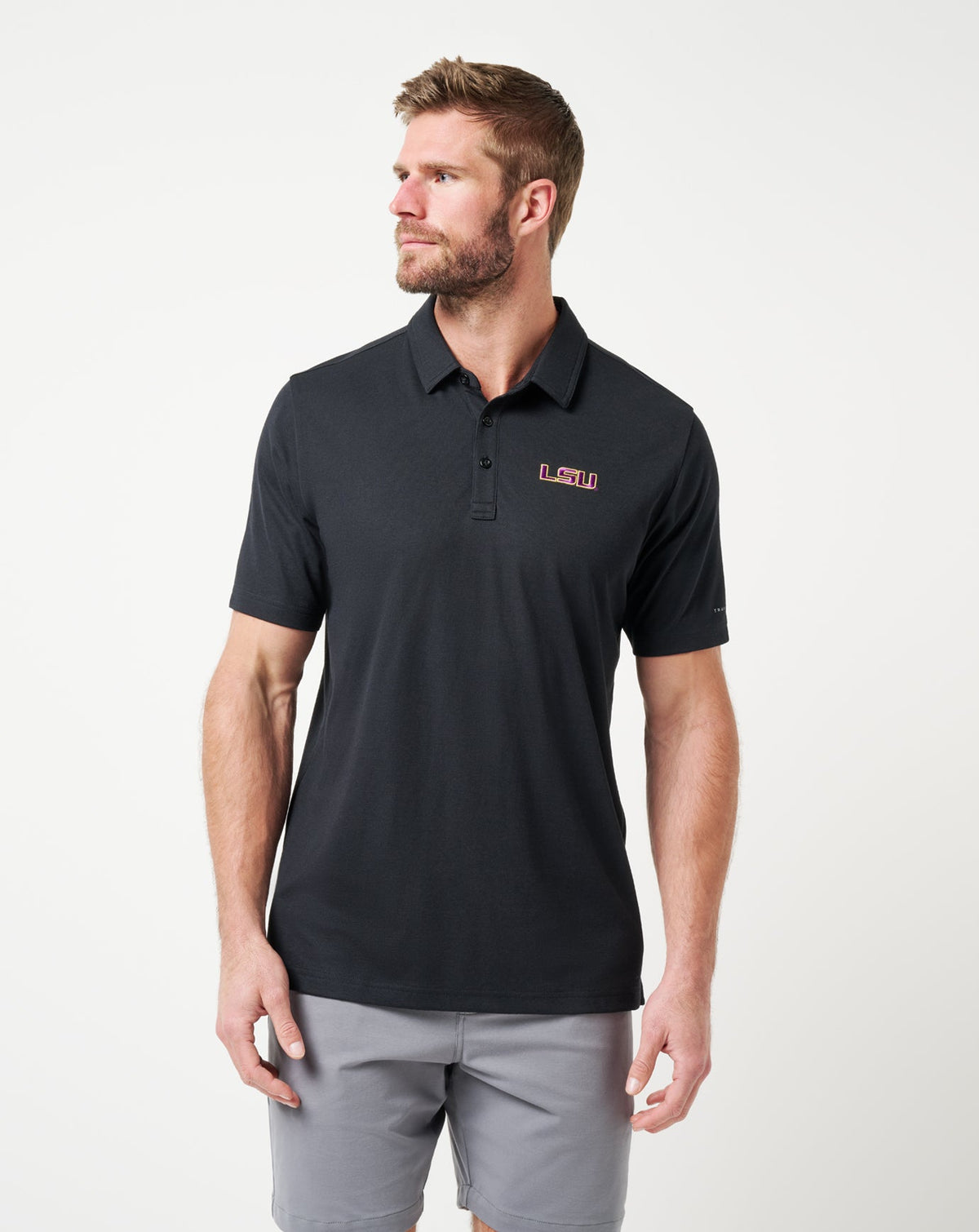 LSU School Pride Polo Game Day|New/Black