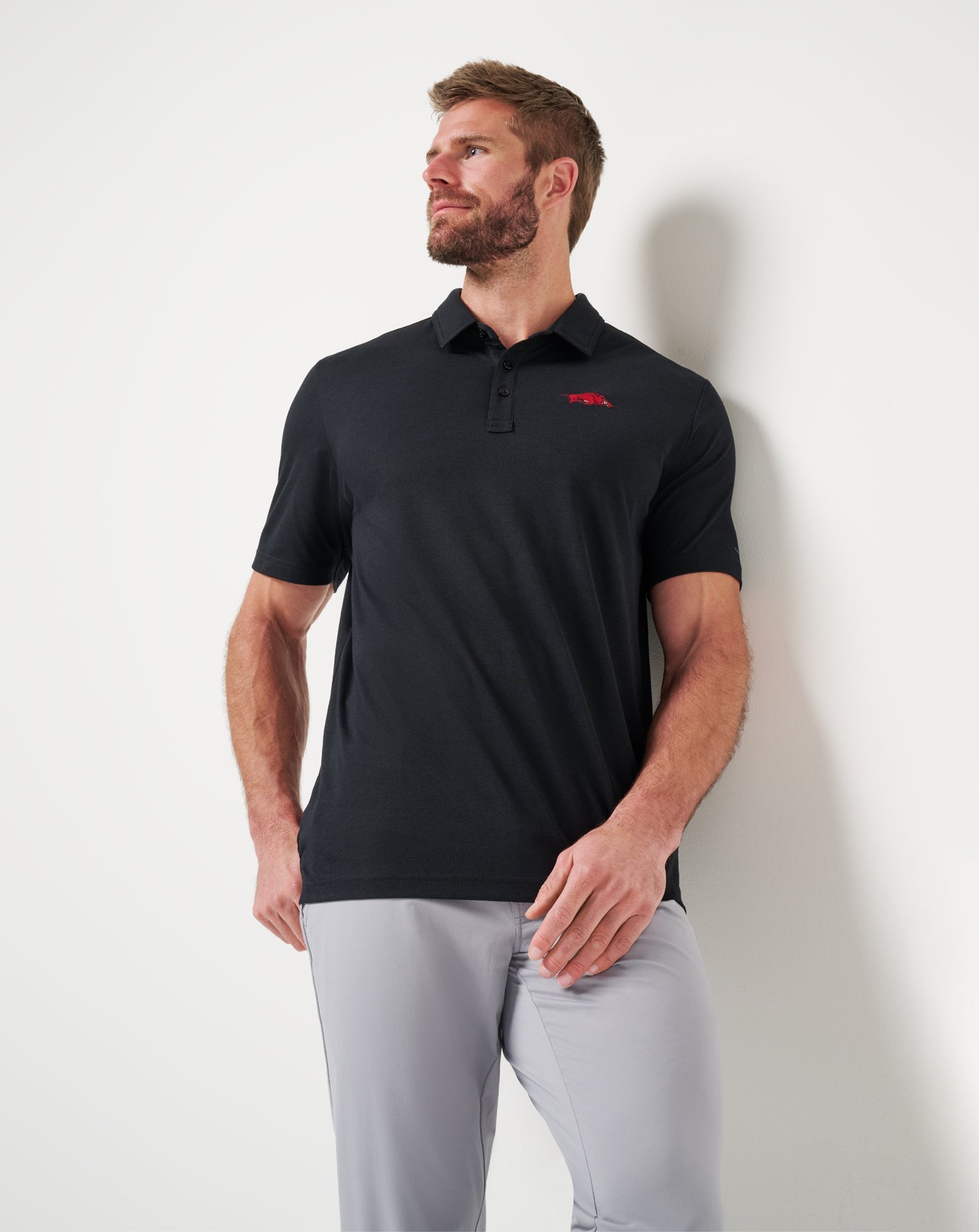 Arkansas School Pride Polo Game Day|New/Black