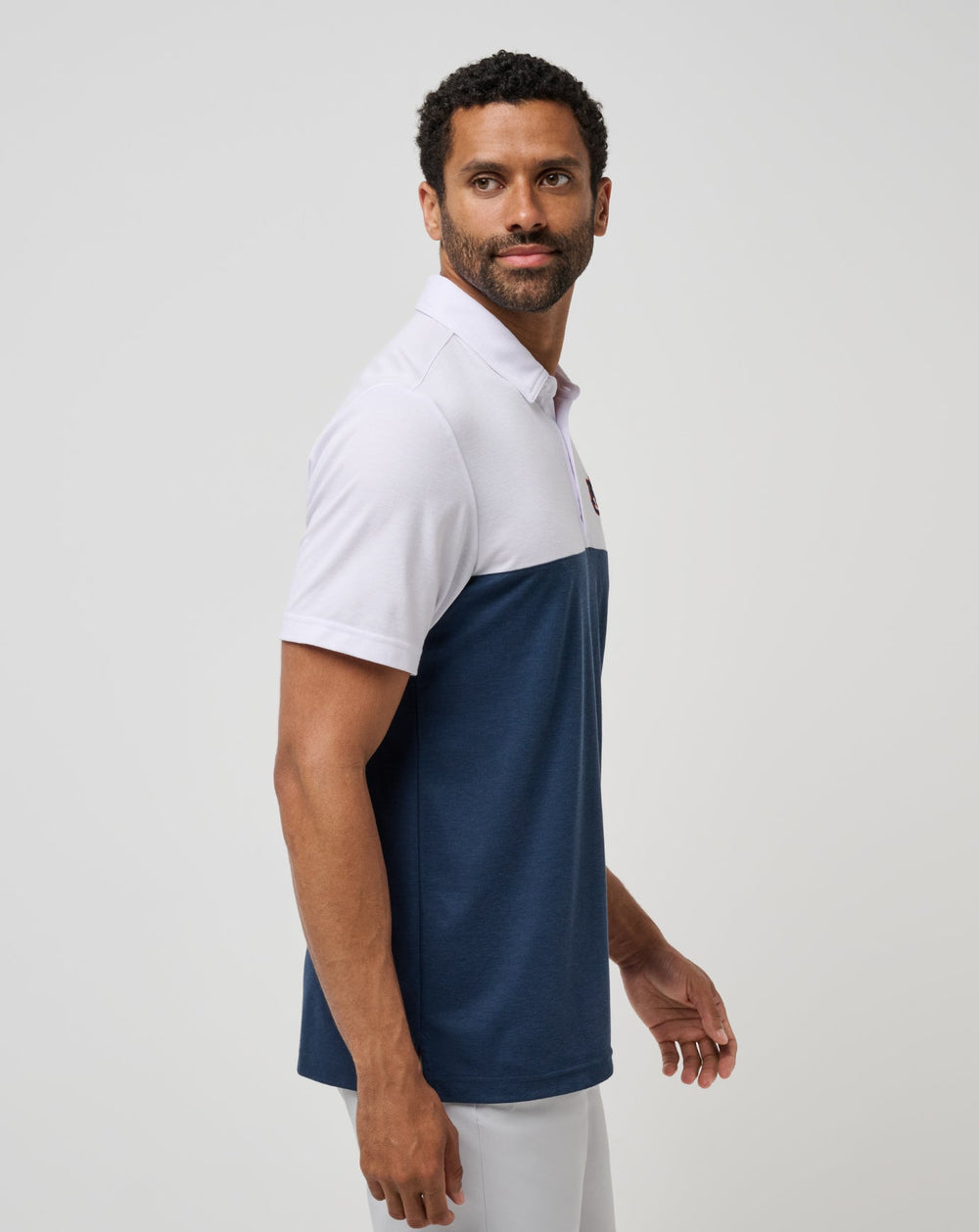 Auburn Drop Back Polo Game Day|New/White/Navy