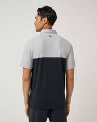 Arkansas Drop Back Polo Game Day|New/Heather Grey/Black