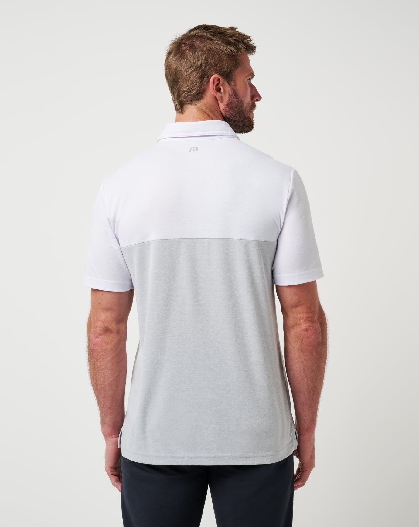 LSU Drop Back Polo Game Day|New/White/Heather Grey