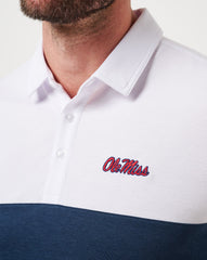 Mississippi Drop Back Polo Game Day|New/White/Navy
