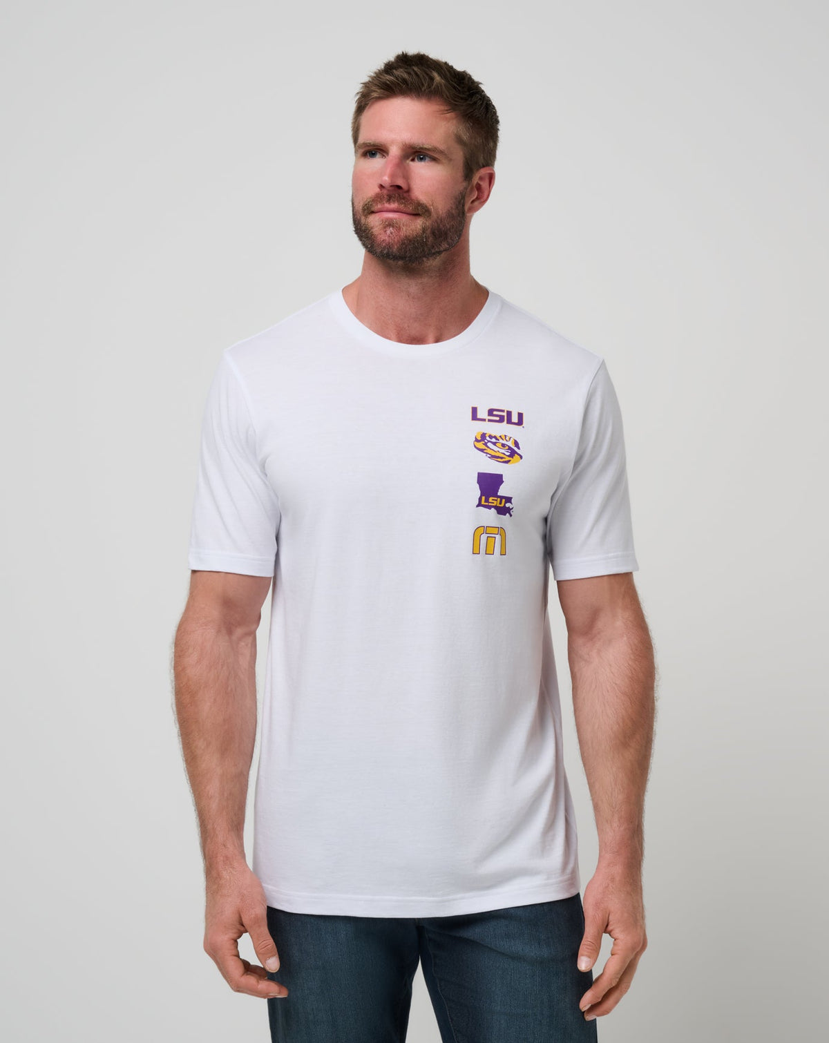 LSU Playoffs 2.0 Tee Game Day|New/White