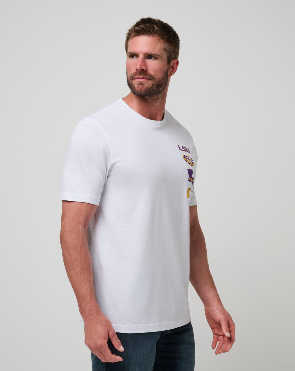 LSU Playoffs 2.0 Tee Game Day|New/White