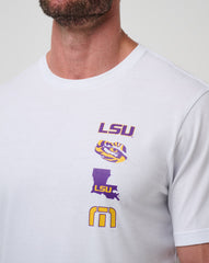 LSU Playoffs 2.0 Tee Game Day|New/White