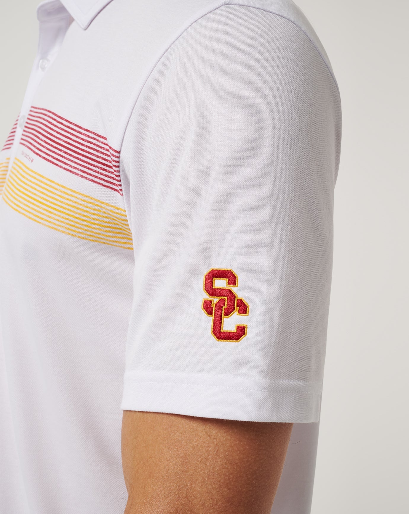 USC Top Recruit Polo Game Day|New/White/Cardinal