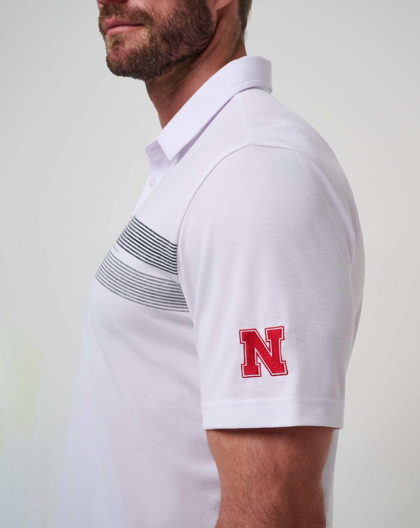 Nebraska Top Recruit Polo Game Day|New/White/Black