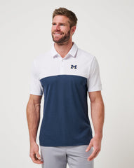 Michigan Drop Back Polo Game Day|New/White/Navy