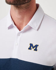 Michigan Drop Back Polo Game Day|New/White/Navy