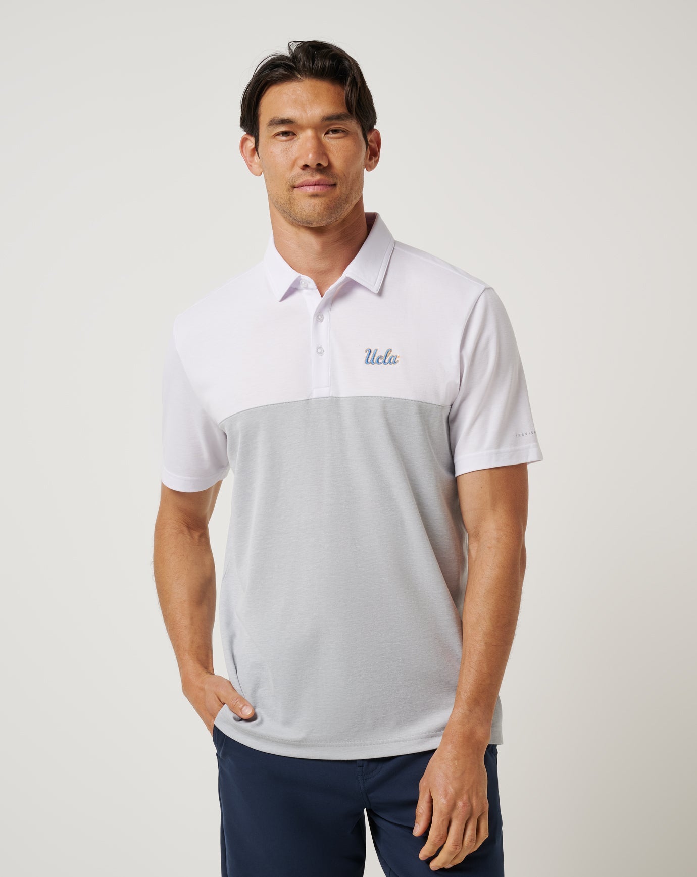UCLA Drop Back Polo Game Day|New/White/Heather Grey