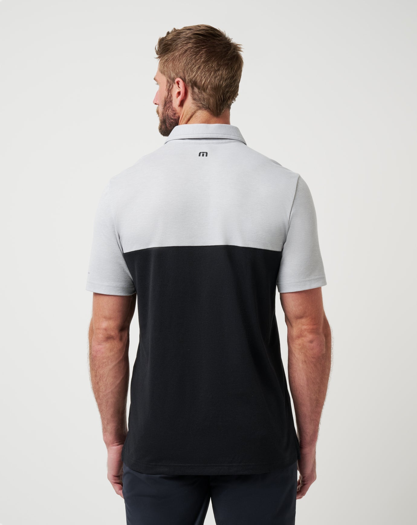 Nebraska Drop Back Polo Game Day|New/Heather Grey/Black