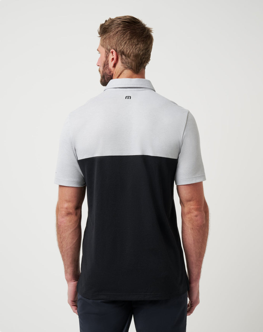 Nebraska Drop Back Polo Game Day|New/Heather Grey/Black