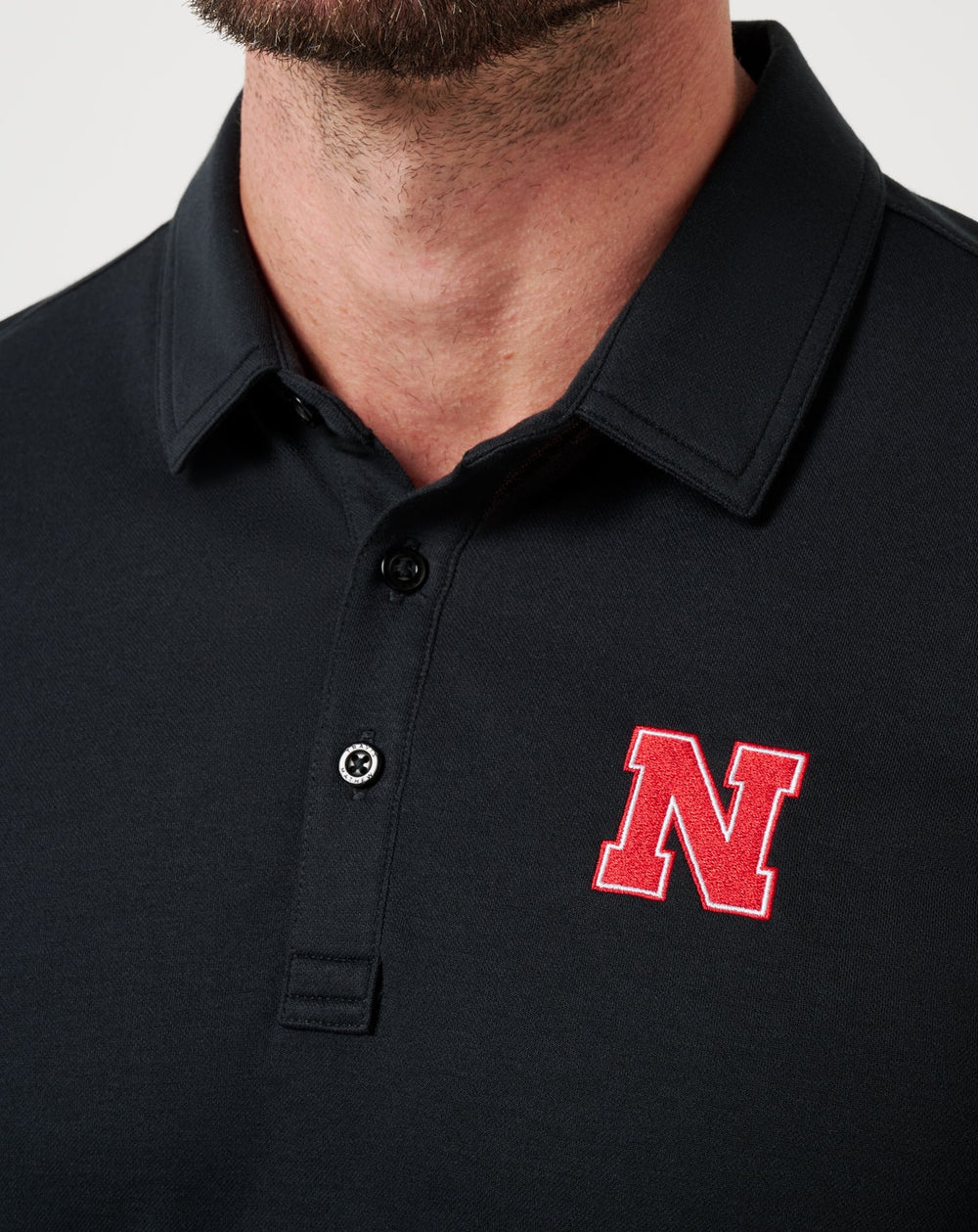 Nebraska School Pride Polo Game Day|New/Black
