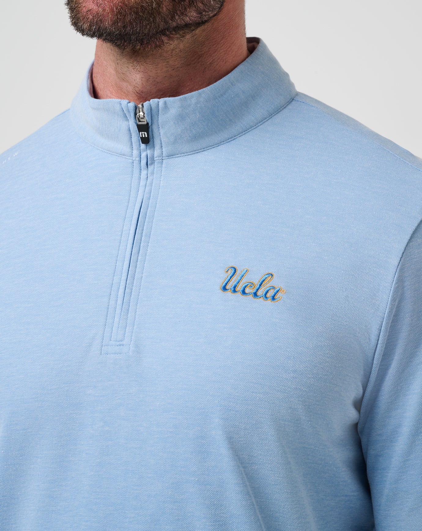 UCLA Time To Tailgate Quarter Zip Game Day|New/Heather Blue