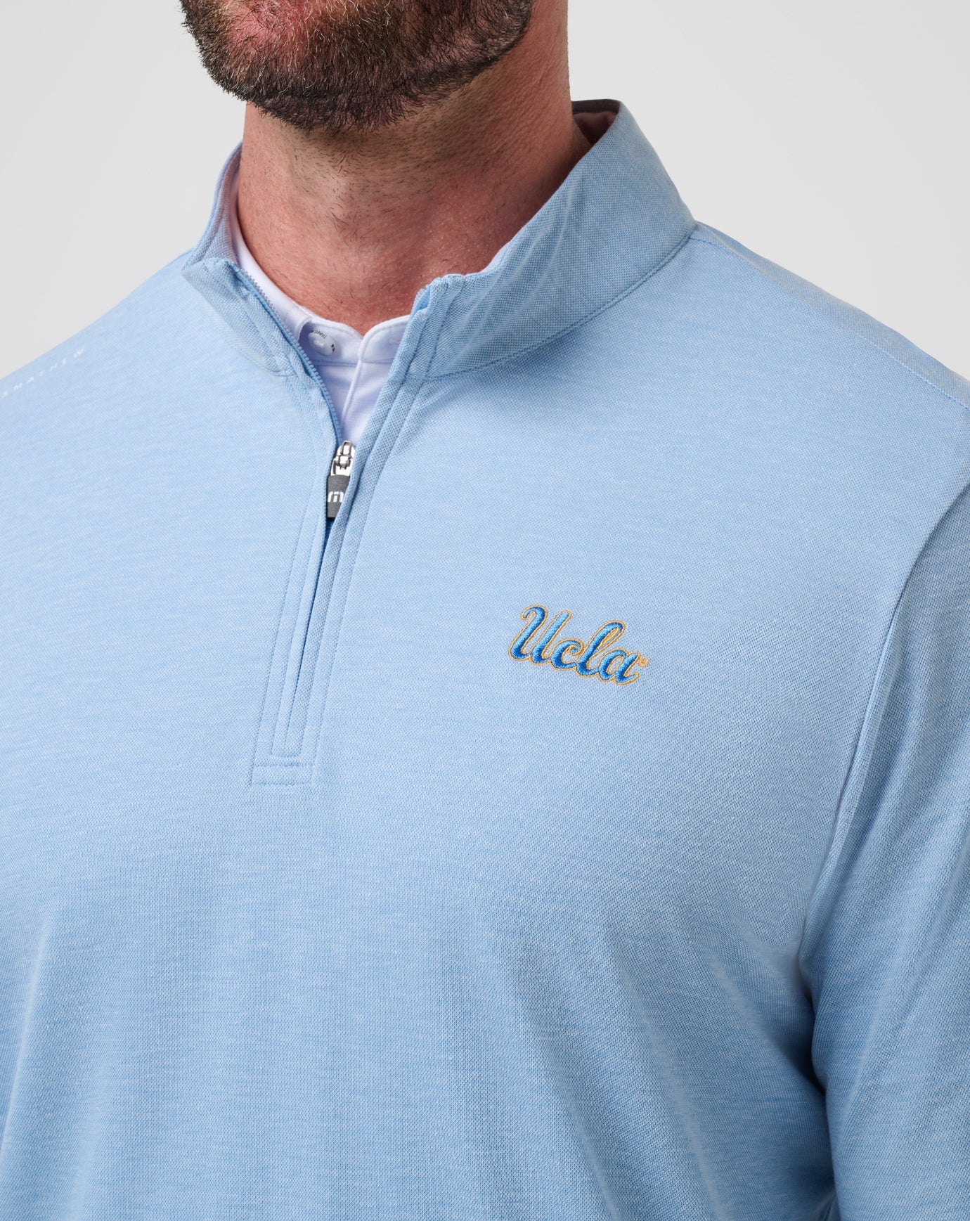 UCLA Time To Tailgate Quarter Zip Game Day|New/Heather Blue