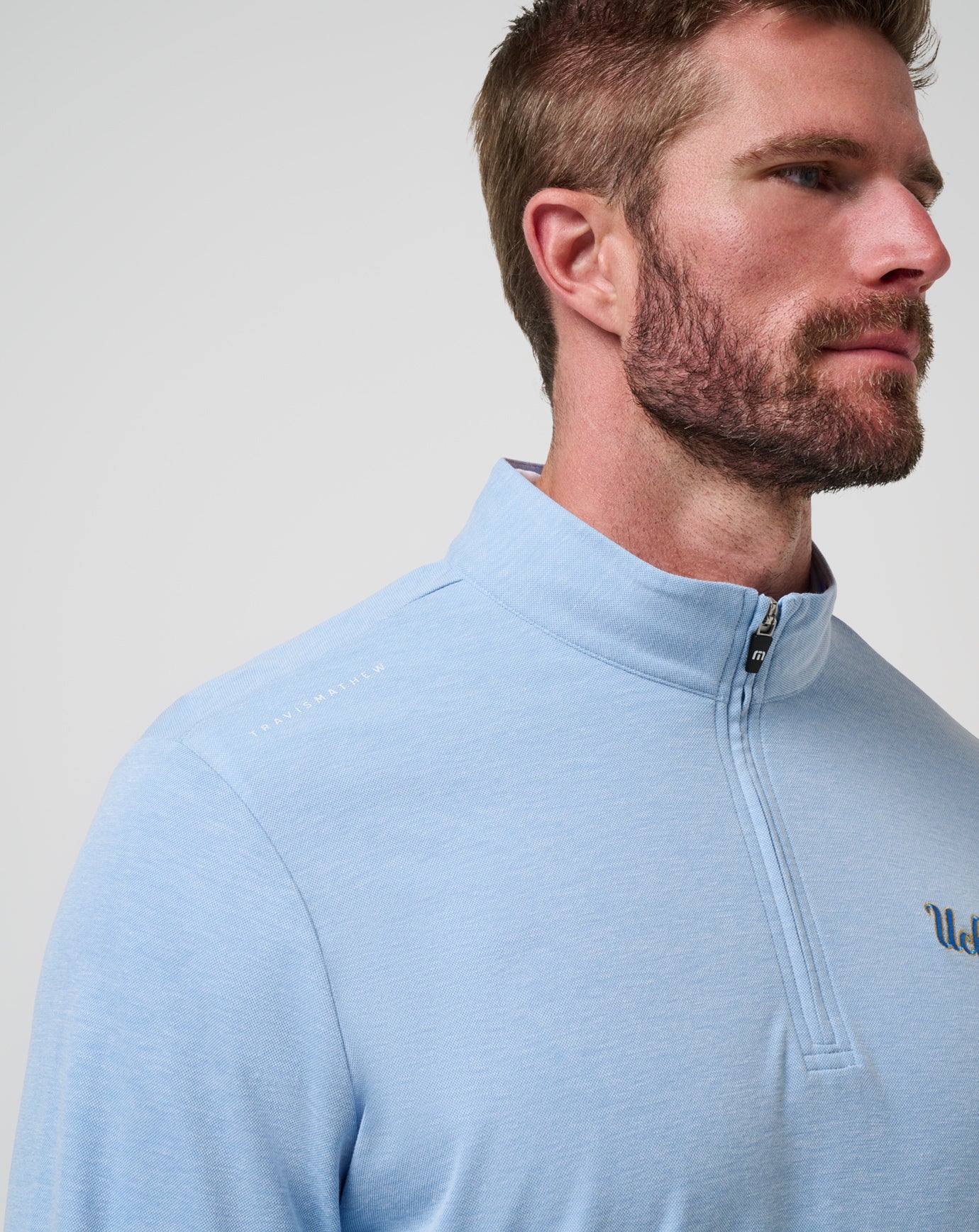 UCLA Time To Tailgate Quarter Zip Game Day|New/Heather Blue