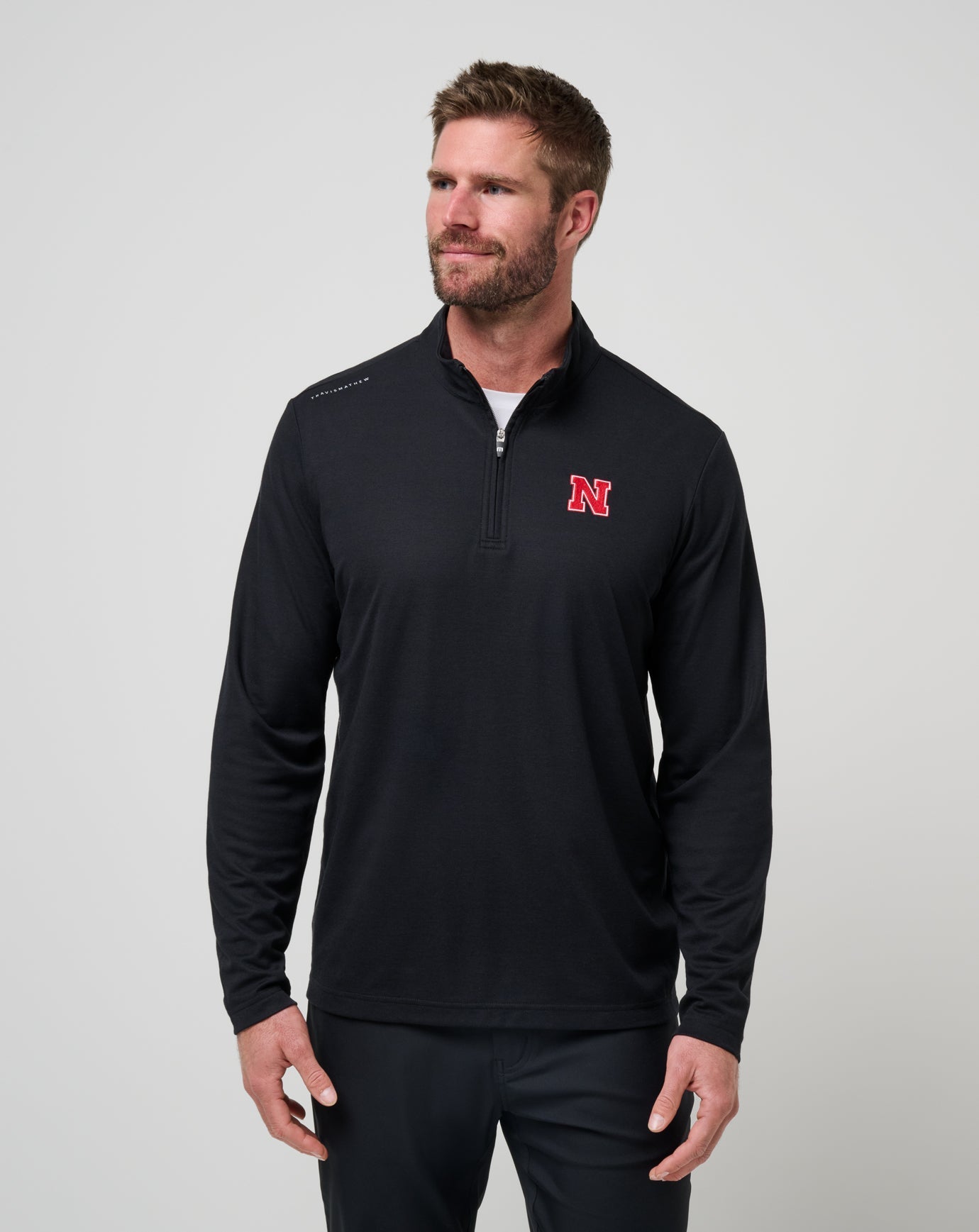 Nebraska Time To Tailgate Quarter Zip Game Day|New/Black