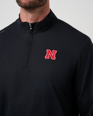 Nebraska Time To Tailgate Quarter Zip Game Day|New/Black