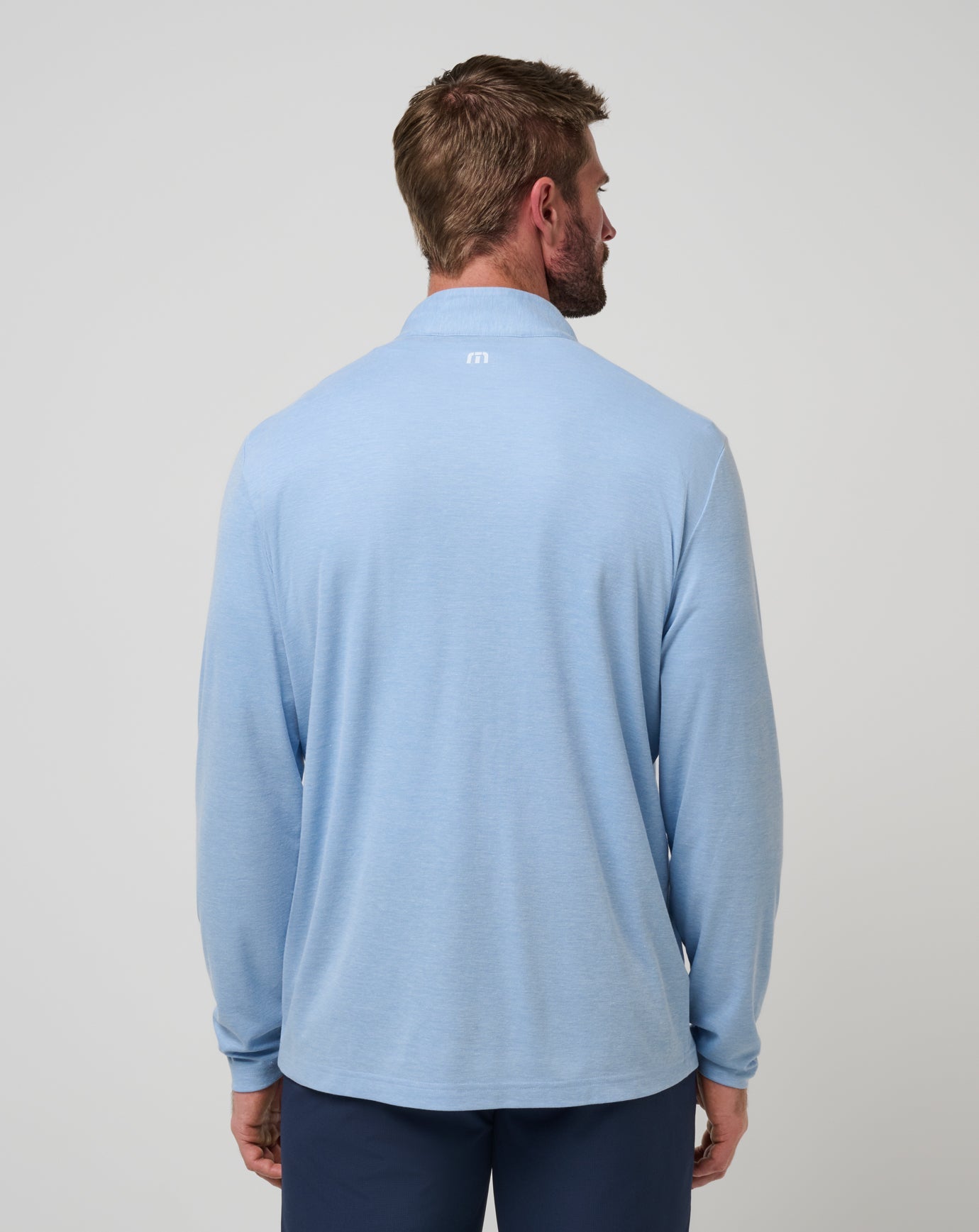 Kansas Time To Tailgate Quarter Zip Game Day|New/Heather Blue